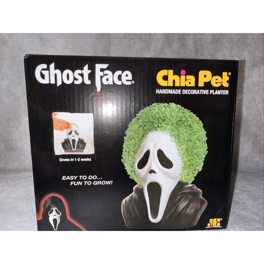 CHIA PET PLANTER GHOST FACE  Planter